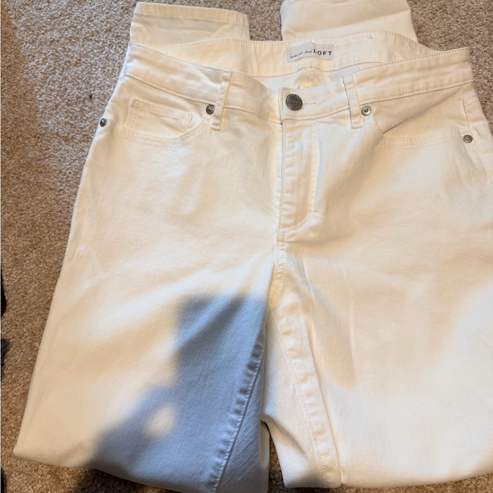 LOFT White Curvy Skinny-Leg Women’s Jeans
